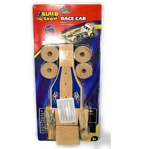 Build and Grow Kid's Beginner Pull Back Race Car Project Kit